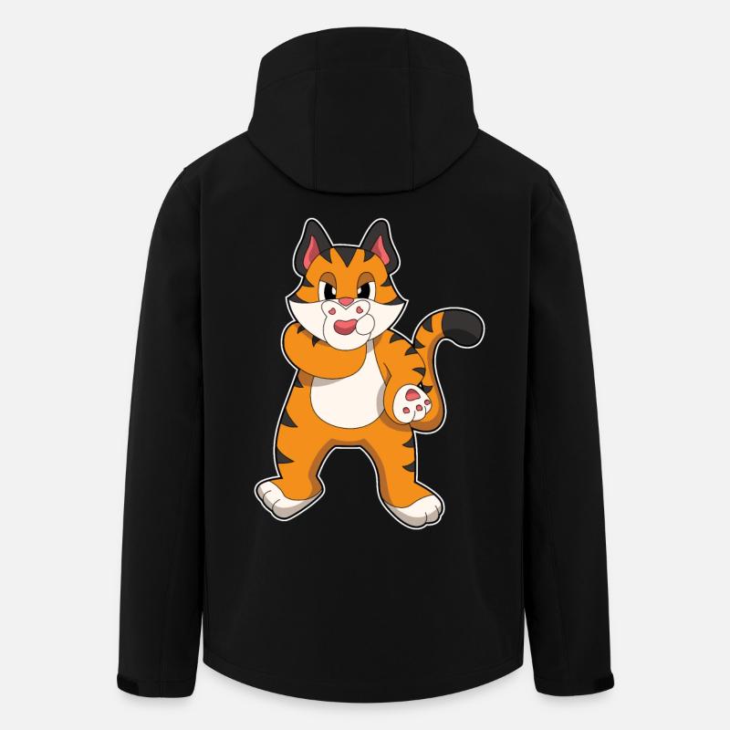 Tigre silencieux - Veste softshell homme en polyester recyclé Stanley/Stella - noir