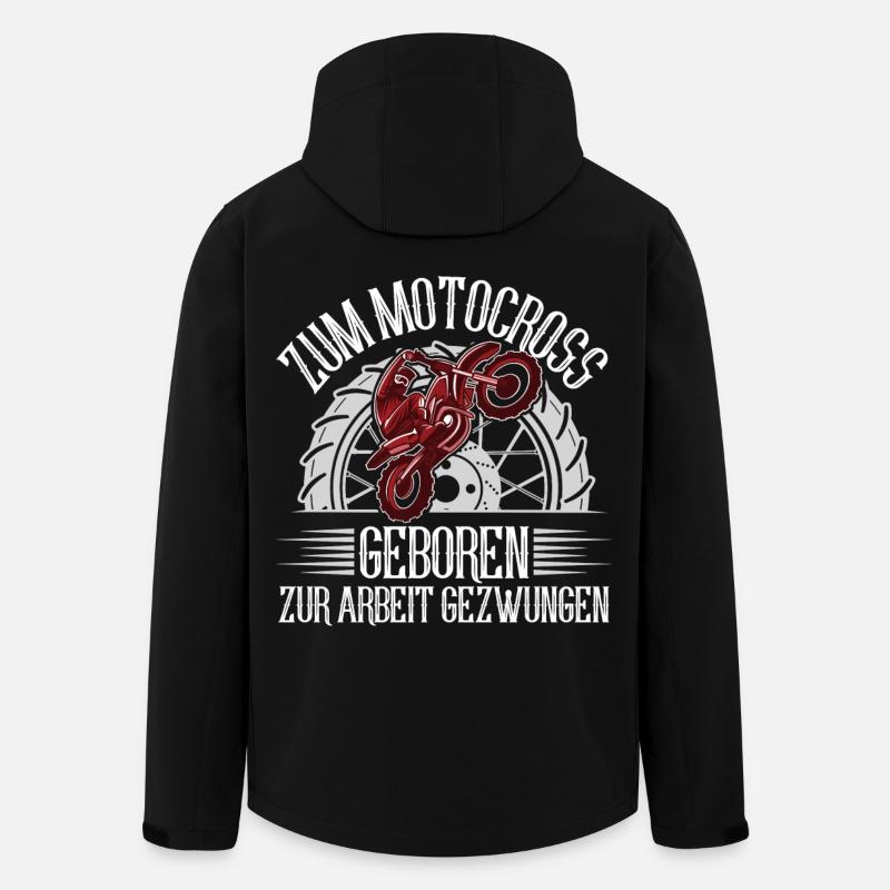 Motocross - Recycelte Männer Softshell-Jacke von Stanley/Stella - Schwarz
