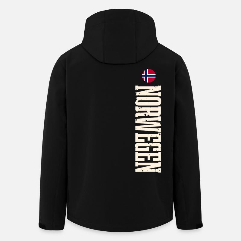 Norwegen - Recycelte Männer Softshell-Jacke von Stanley/Stella - Schwarz