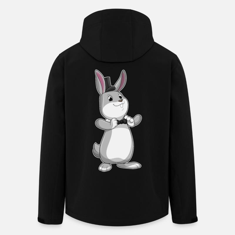 Bunny Gentleman Top Hat - Men’s Recycled Softshell Jacket by Stanley/Stella - black