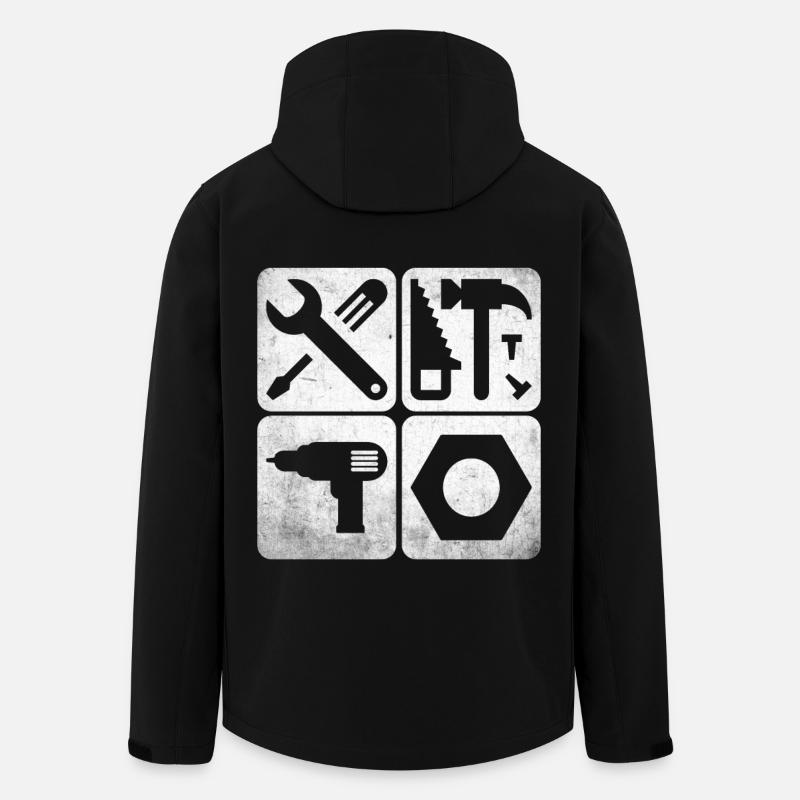 Werkzeug-Werkzeuge - Recycelte Männer Softshell-Jacke von Stanley/Stella - Schwarz