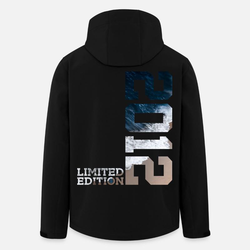 14E ANNIVERSAIRE ÉDITION LIMITÉE 2012 - Veste softshell homme en polyester recyclé Stanley/Stella - noir