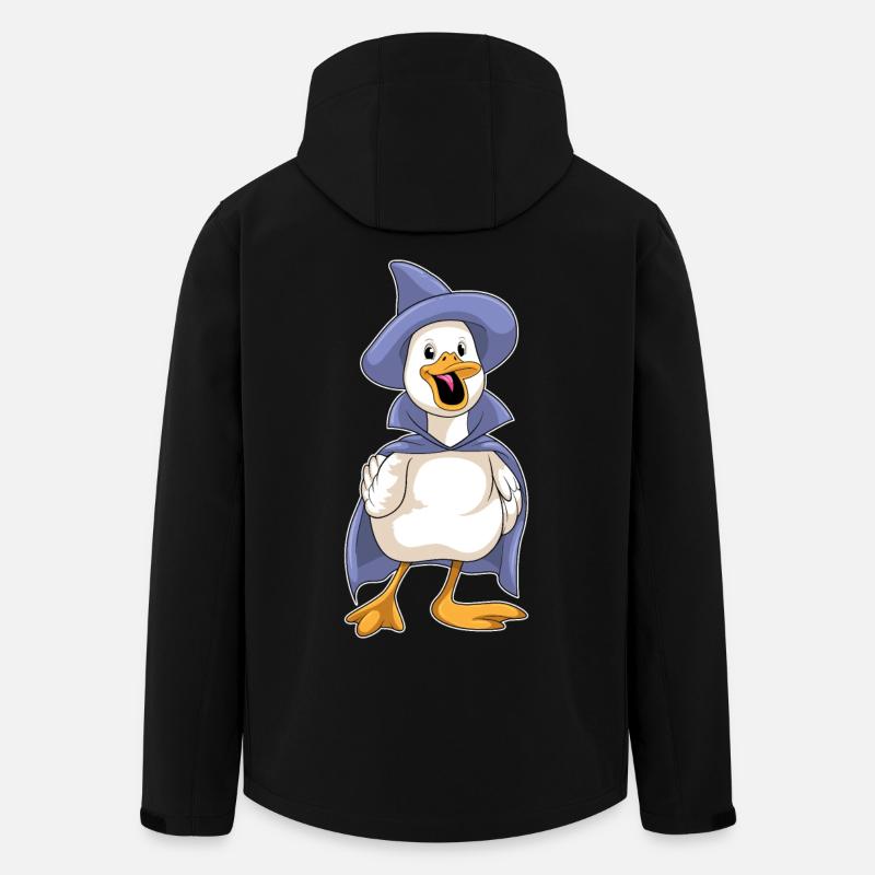 Duck Halloween Witch - Men’s Recycled Softshell Jacket by Stanley/Stella - black