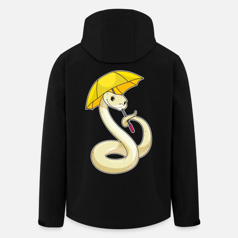 Serpent avec parapluie - Veste softshell homme en polyester recyclé Stanley/Stella - noir