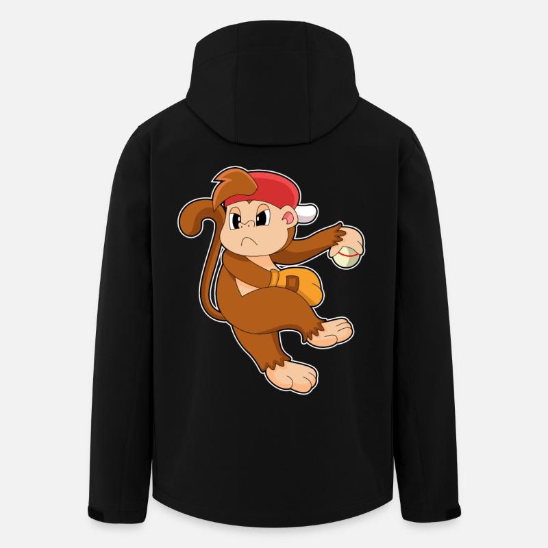 Gant de baseball Monkey - Veste softshell homme en polyester recyclé Stanley/Stella - noir