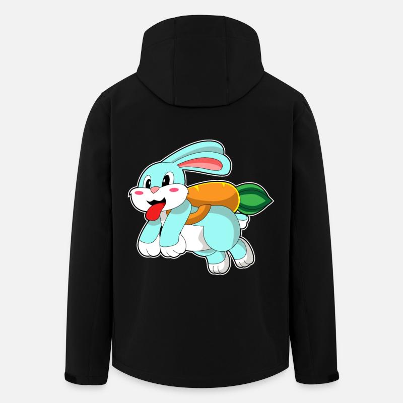 Rabbit Carrot - Men’s Recycled Softshell Jacket by Stanley/Stella - black