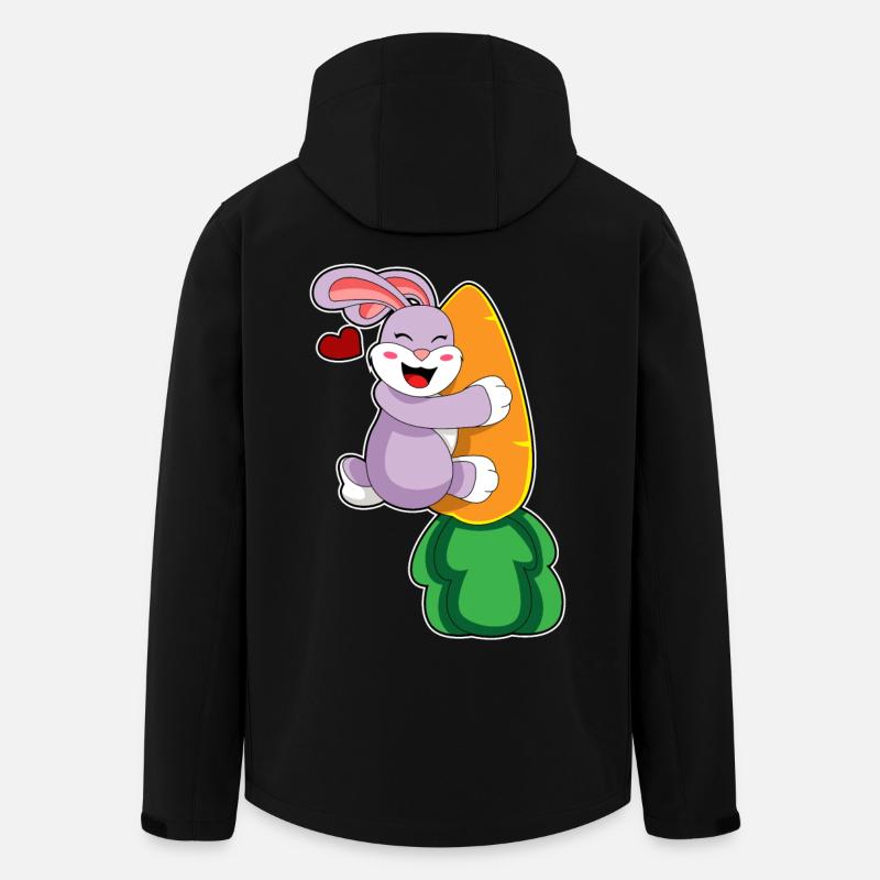 Bunny Carrot - Men’s Recycled Softshell Jacket by Stanley/Stella - black