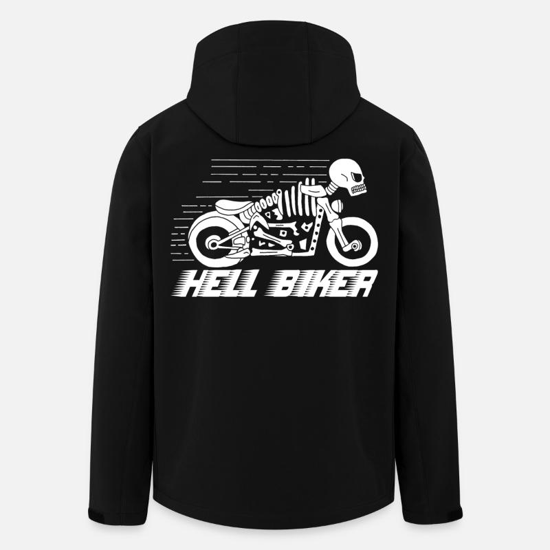 Motorcycle skeleton white - Men’s Recycled Softshell Jacket by Stanley/Stella - black