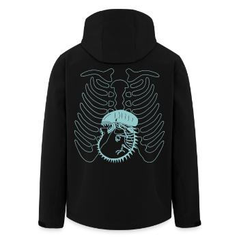 Das Monster in dir - Recycelte Männer Softshell-Jacke von Stanley/Stella - Schwarz - Hinten - AI Model Male 185 light (185cm)