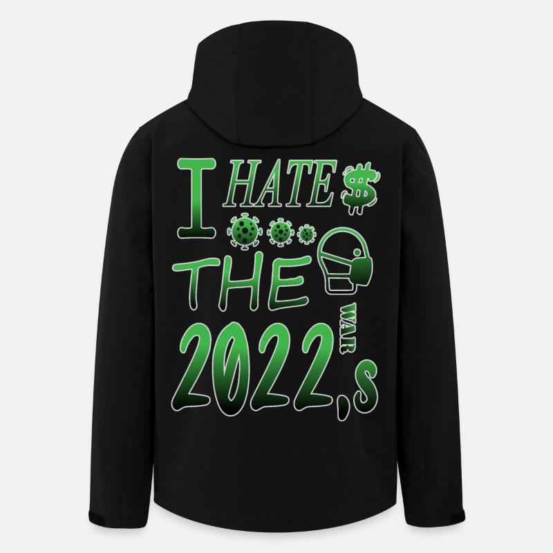 I hate 2022 - Men’s Recycled Softshell Jacket by Stanley/Stella - black