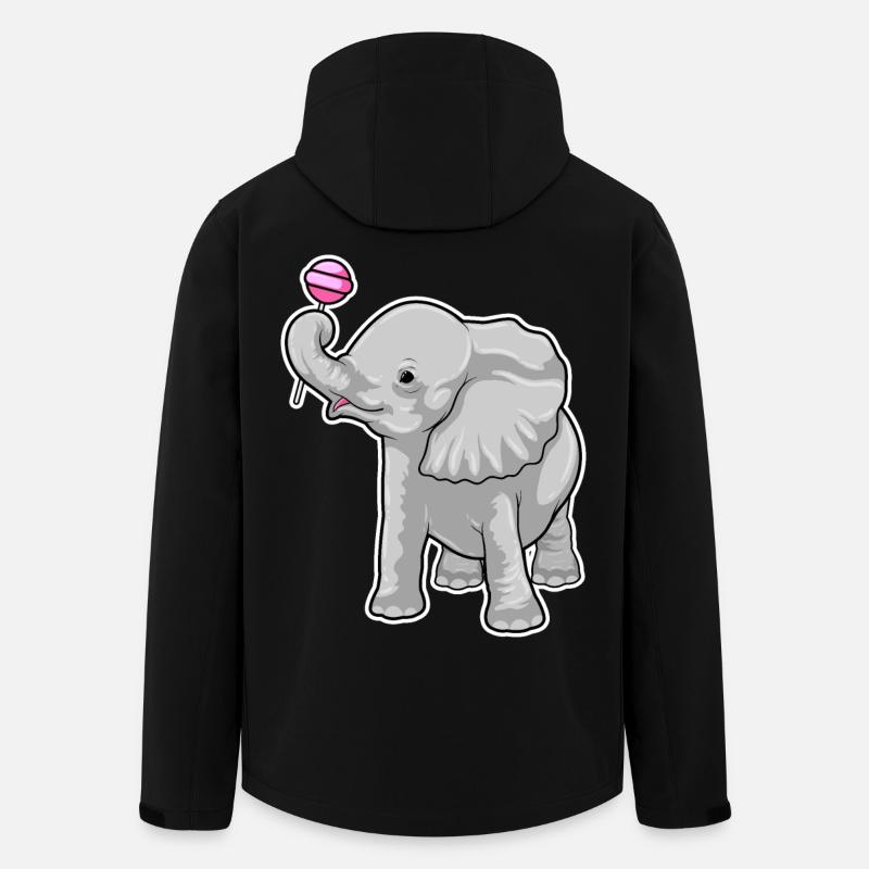 Elephant lollipops - Men’s Recycled Softshell Jacket by Stanley/Stella - black