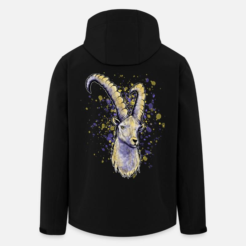 Steinbock Astrologie - Recycelte Männer Softshell-Jacke von Stanley/Stella - Schwarz