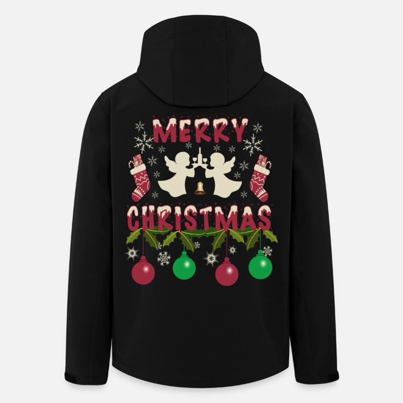 Ange de Noël - Veste softshell homme en polyester recyclé Stanley/Stella - noir