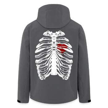 squelette - Veste softshell homme en polyester recyclé Stanley/Stella - noir - Dos - AI Model Male 185 light (185cm)