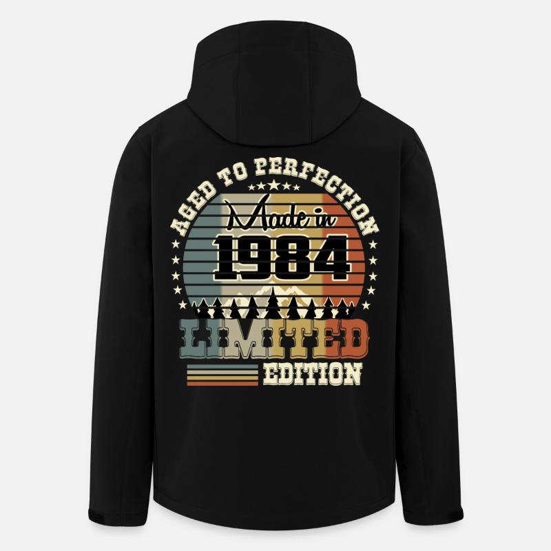 Édition limitée 1984 - Veste softshell homme en polyester recyclé Stanley/Stella - noir