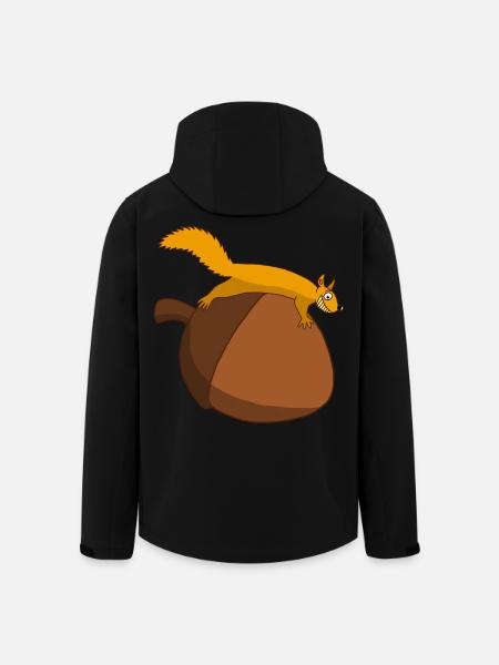 The squirrel against the glans - Men’s Recycled Softshell Jacket by Stanley/Stella - black
