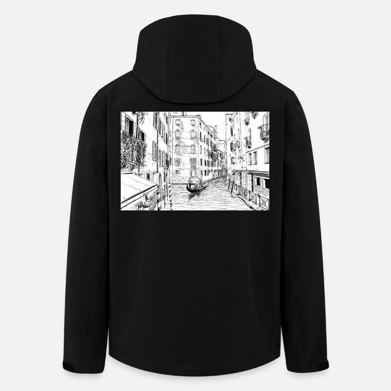 Venedig - Recycelte Männer Softshell-Jacke von Stanley/Stella - Schwarz