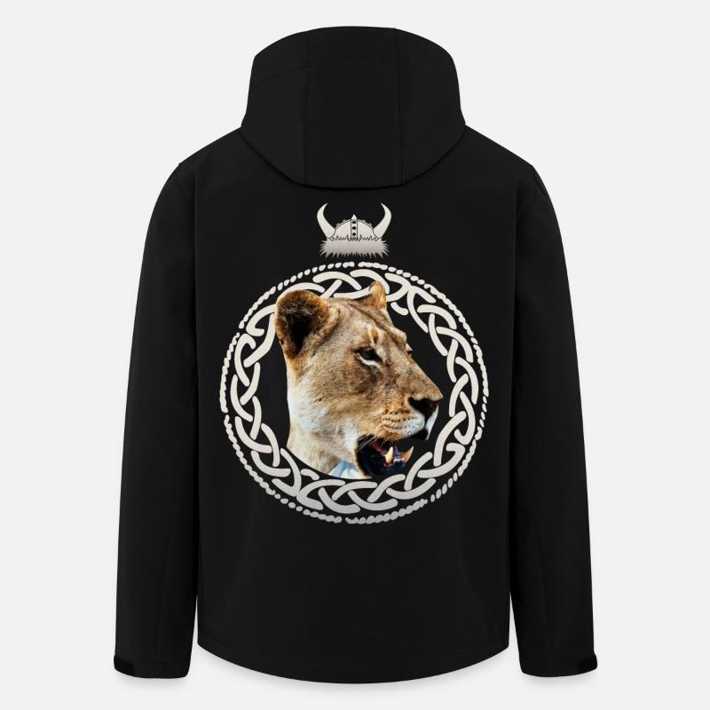 Viking lioness - Men’s Recycled Softshell Jacket by Stanley/Stella - black