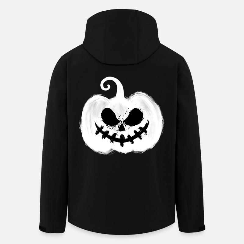 Gruselkürbis - Recycelte Männer Softshell-Jacke von Stanley/Stella - Schwarz