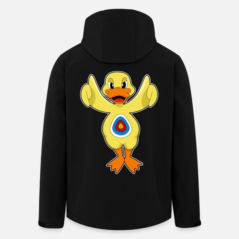 Cible de fléchettes canard - Veste softshell homme en polyester recyclé Stanley/Stella - noir