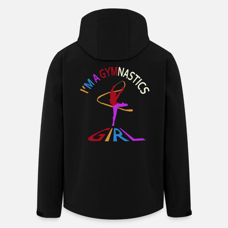 Ich bin ein Gymnastikmädchen - Recycelte Männer Softshell-Jacke von Stanley/Stella - Schwarz