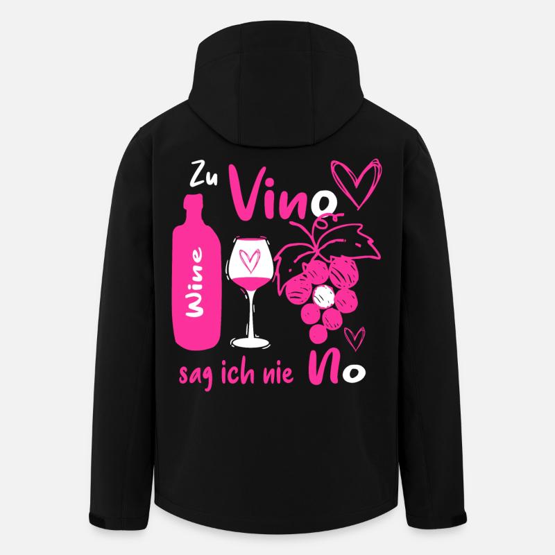 Wein Liebhaber - Recycelte Männer Softshell-Jacke von Stanley/Stella - Schwarz