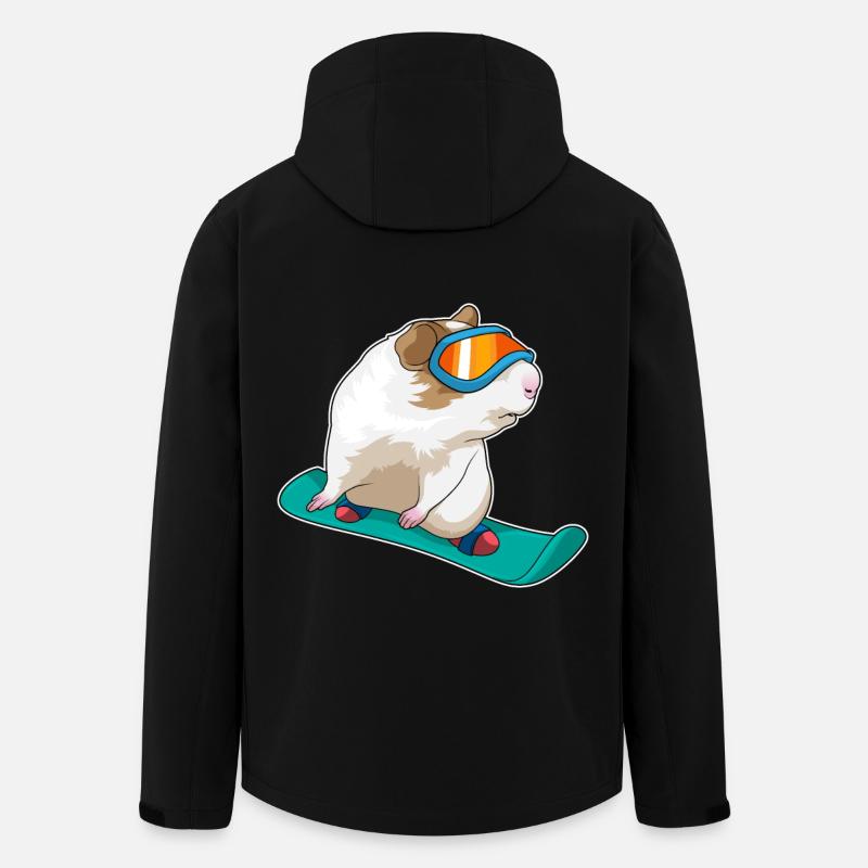 Guinea Pig Snowboarder Snowboard - Veste softshell homme en polyester recyclé Stanley/Stella - noir