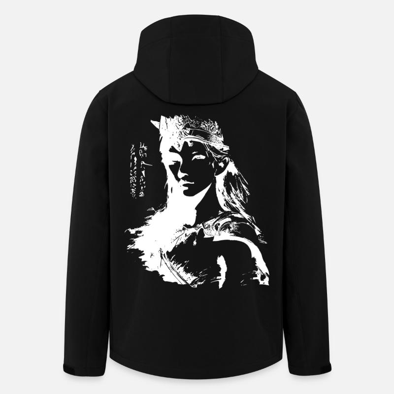 Fille fantôme Princesse Guerrière - Veste softshell homme en polyester recyclé Stanley/Stella - noir