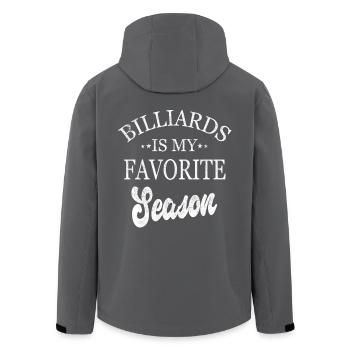 Billard ist meine Lieblingssaison - Recycelte Männer Softshell-Jacke von Stanley/Stella - Schwarz - Hinten - AI Model Male 185 light (185cm)