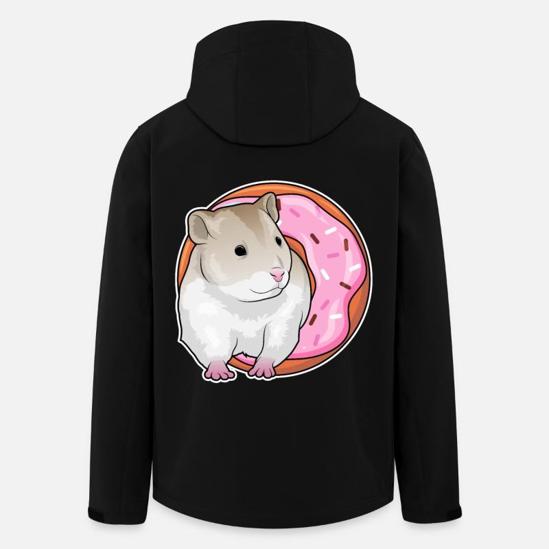Hamster Donut - Recycelte Männer Softshell-Jacke von Stanley/Stella - Schwarz