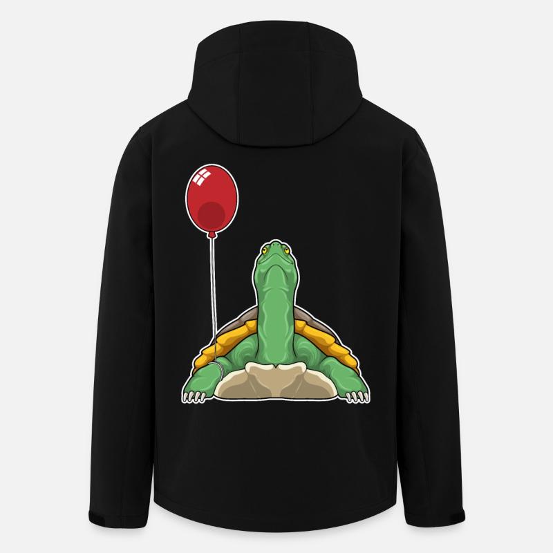 Turtle Balloon - Men’s Recycled Softshell Jacket by Stanley/Stella - black