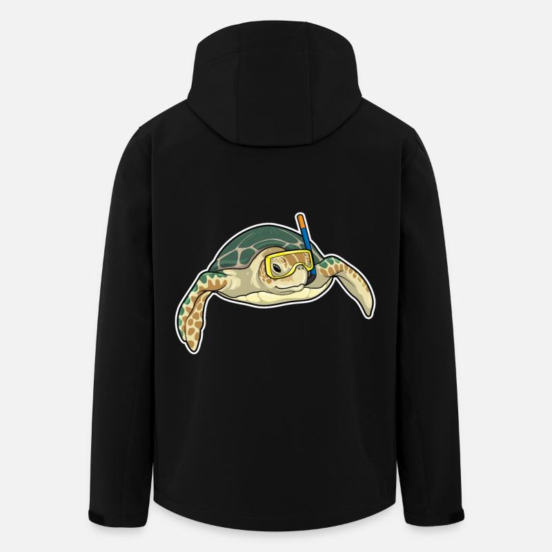 Turtle Diver Snorkel - Veste softshell homme en polyester recyclé Stanley/Stella - noir