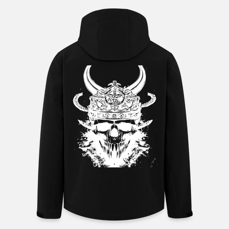 Wikinger Schädel - Recycelte Männer Softshell-Jacke von Stanley/Stella - Schwarz