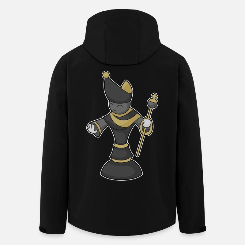Chess Piece Bishop Chess - Men’s Recycled Softshell Jacket by Stanley/Stella - black
