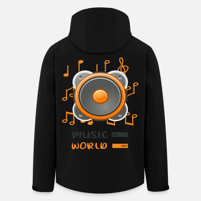 jukebox to world off - Men’s Recycled Softshell Jacket by Stanley/Stella - black