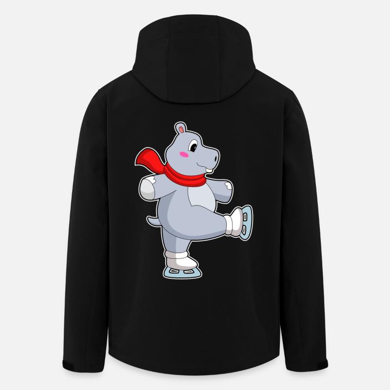 Patins à glace Hippo - Veste softshell homme en polyester recyclé Stanley/Stella - noir