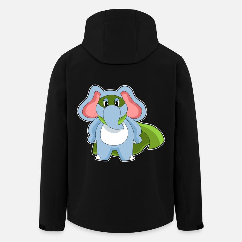 Elefant Held - Recycelte Männer Softshell-Jacke von Stanley/Stella - Schwarz