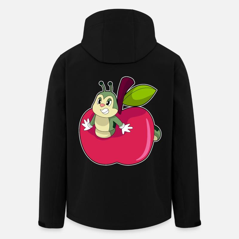 Raupe Apfel - Recycelte Männer Softshell-Jacke von Stanley/Stella - Schwarz
