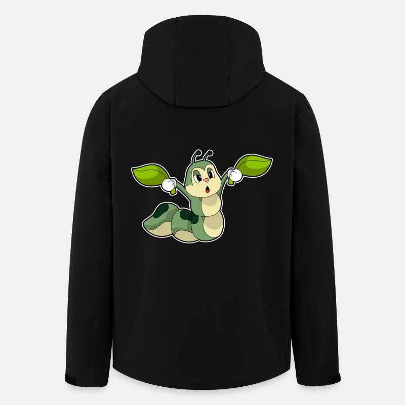 Raupe Blätter - Recycelte Männer Softshell-Jacke von Stanley/Stella - Schwarz