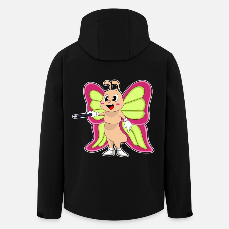 Butterfly Wand - Men’s Recycled Softshell Jacket by Stanley/Stella - black