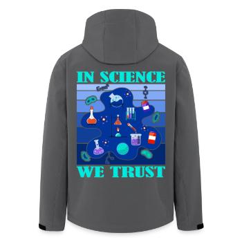 Wissenschaft Forschung Labor Studium - Recycelte Männer Softshell-Jacke von Stanley/Stella - Schwarz - Hinten - AI Model Male 185 light (185cm)