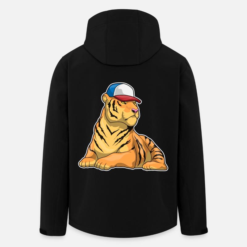 Tiger Cap - Recycelte Männer Softshell-Jacke von Stanley/Stella - Schwarz