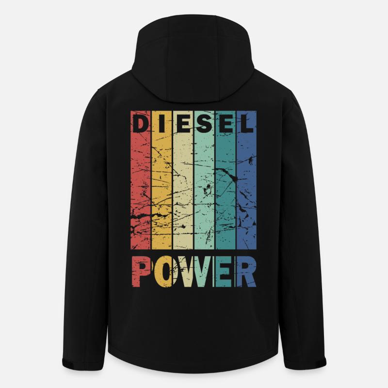 Diesel Power - Recycelte Männer Softshell-Jacke von Stanley/Stella - Schwarz