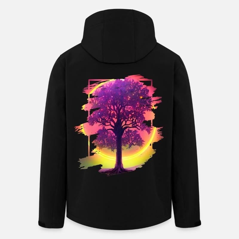 Arbre - Veste softshell homme en polyester recyclé Stanley/Stella - noir