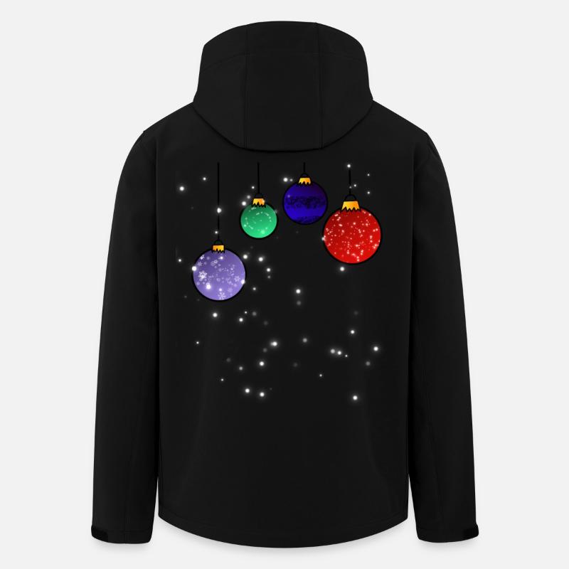 Christbaumkugeln mit Schneeflocken - Recycelte Männer Softshell-Jacke von Stanley/Stella - Schwarz
