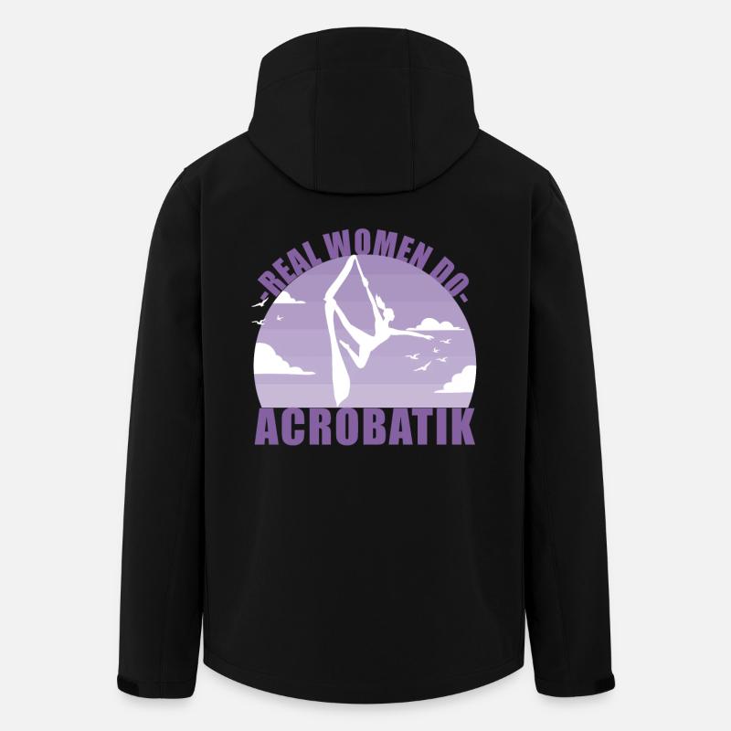 Akrobatik Luftakrobatik Acrobatik Sport Geschenk - Recycelte Männer Softshell-Jacke von Stanley/Stella - Schwarz