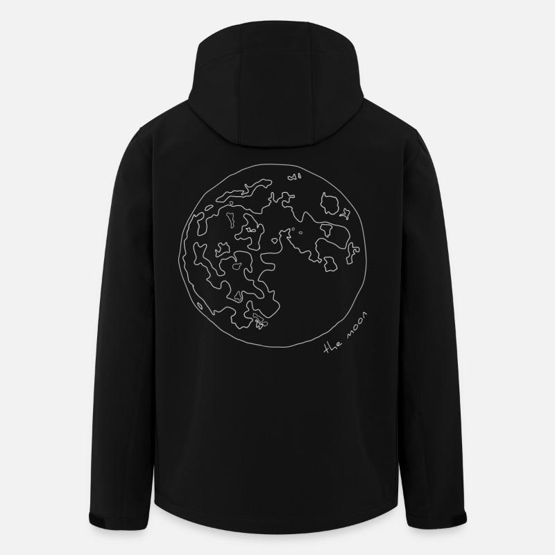 Der Mond - Recycelte Männer Softshell-Jacke von Stanley/Stella - Schwarz