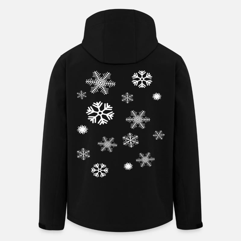 Flocons - Veste softshell homme en polyester recyclé Stanley/Stella - noir