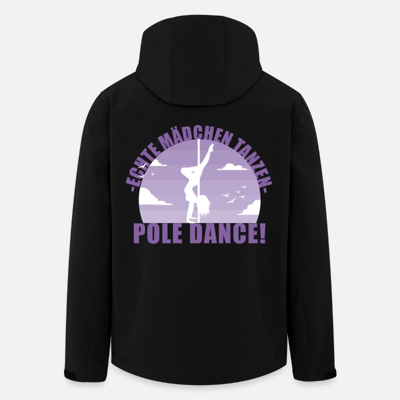 Echte Mädchentanzen Pole Dance! Geschenk - Recycelte Männer Softshell-Jacke von Stanley/Stella - Schwarz