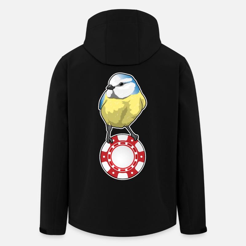 Vogel Poker Pokerchips - Recycelte Männer Softshell-Jacke von Stanley/Stella - Schwarz